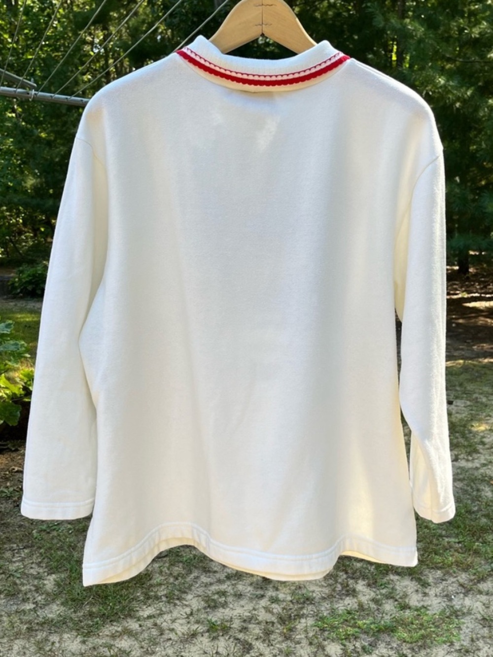 90s Sears NWT Bing Apple Orchard Fleece Sweatshirt Plus Size 1X Grandma Fall - Picture 15 of 15